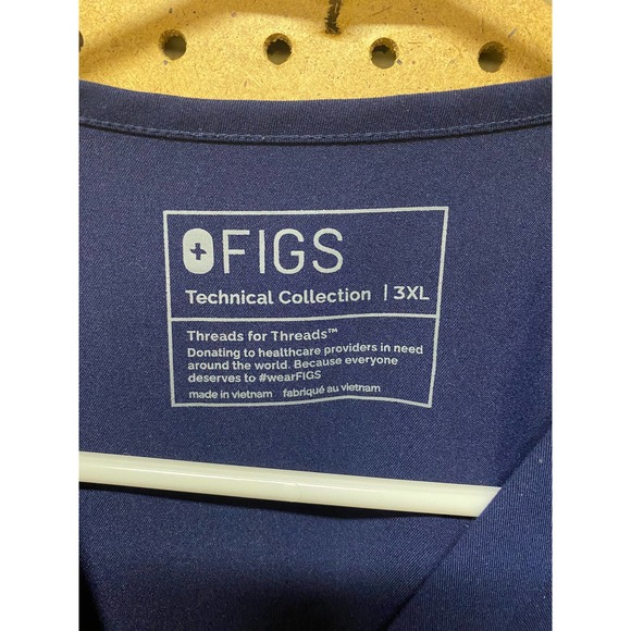 Figs Women's Navy Blue Blouse - Picture 4 of 5